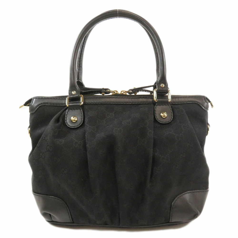 Gucci Sukey 2way handbag black GG canvas leather - Picture 2 of 11